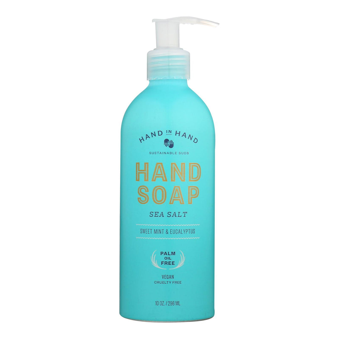 Hand In Hand - Liquid Hand Soap Sea Salt - Case Of 3-10 Oz - Maras Green